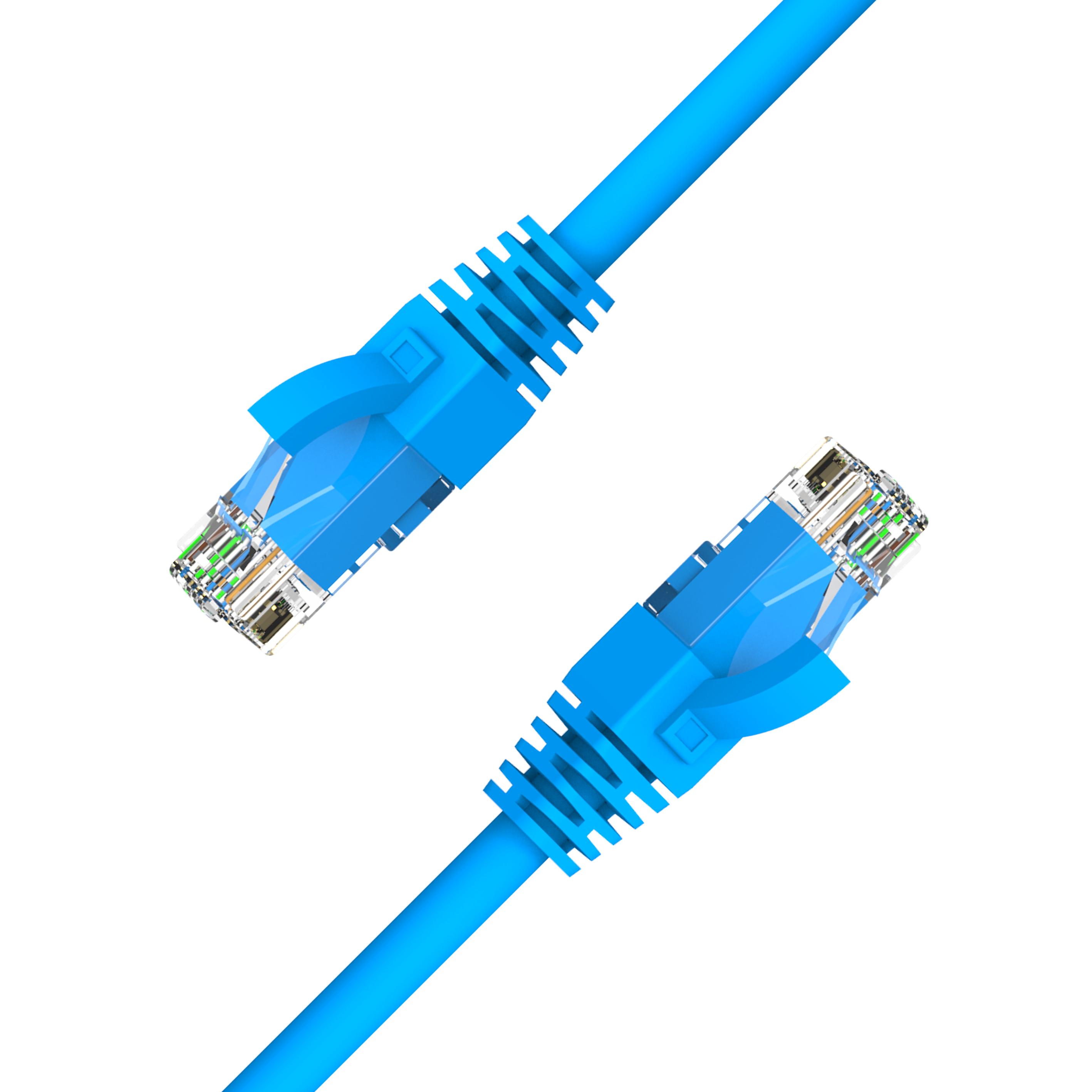 Component Level Compliant CAT.6A U/UTP 24AWG Patch Cable 100% Tested ...