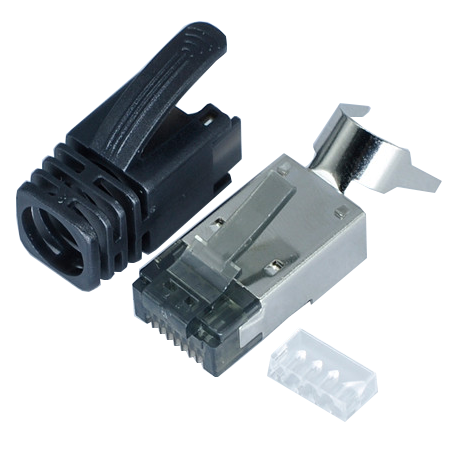 CAT.8 RJ45 Modular Plug with Strain Relief Boot - Behpex Cable