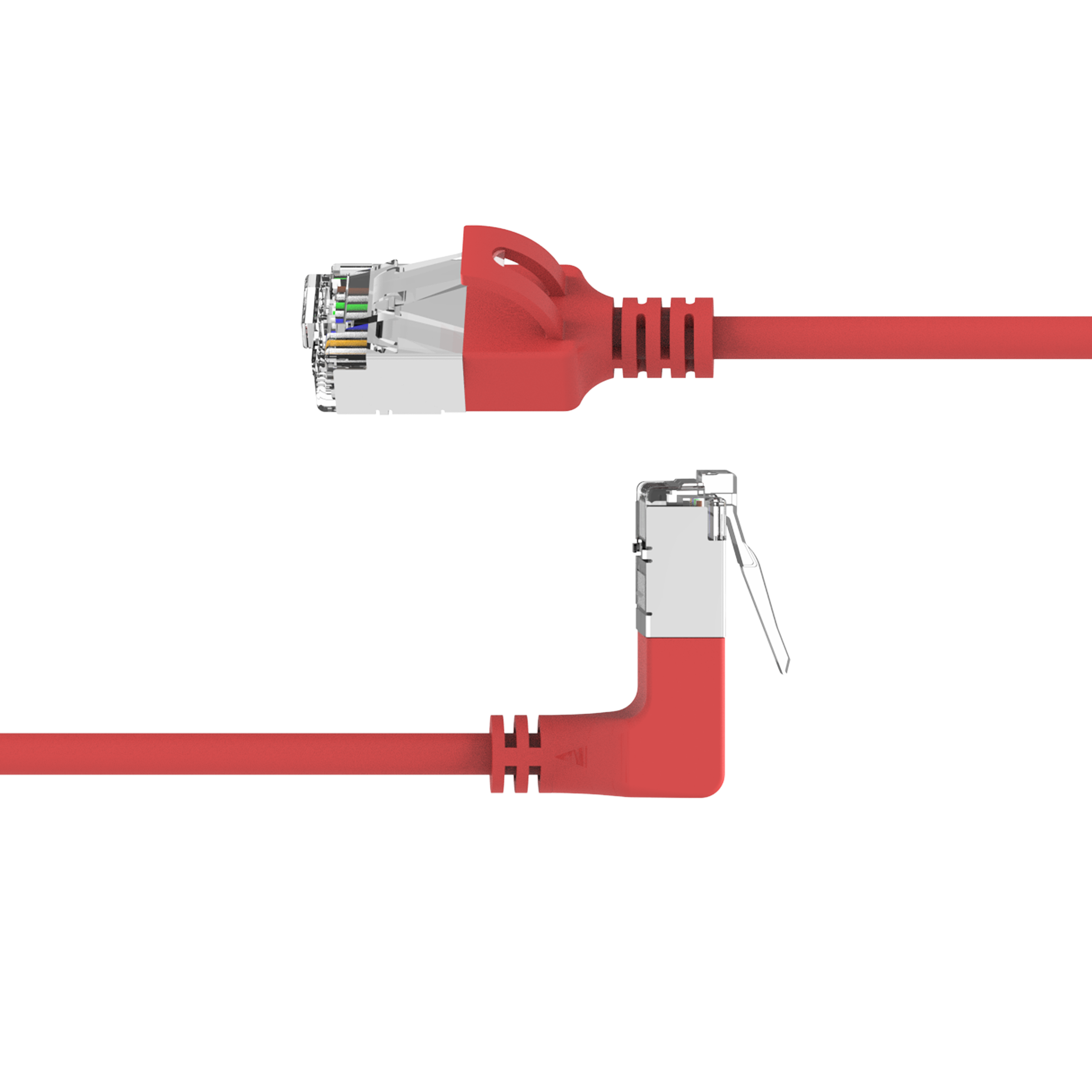 Angled Up Slim CAT.6 U/FTP 32AWG Patch Cable - Behpex Cable