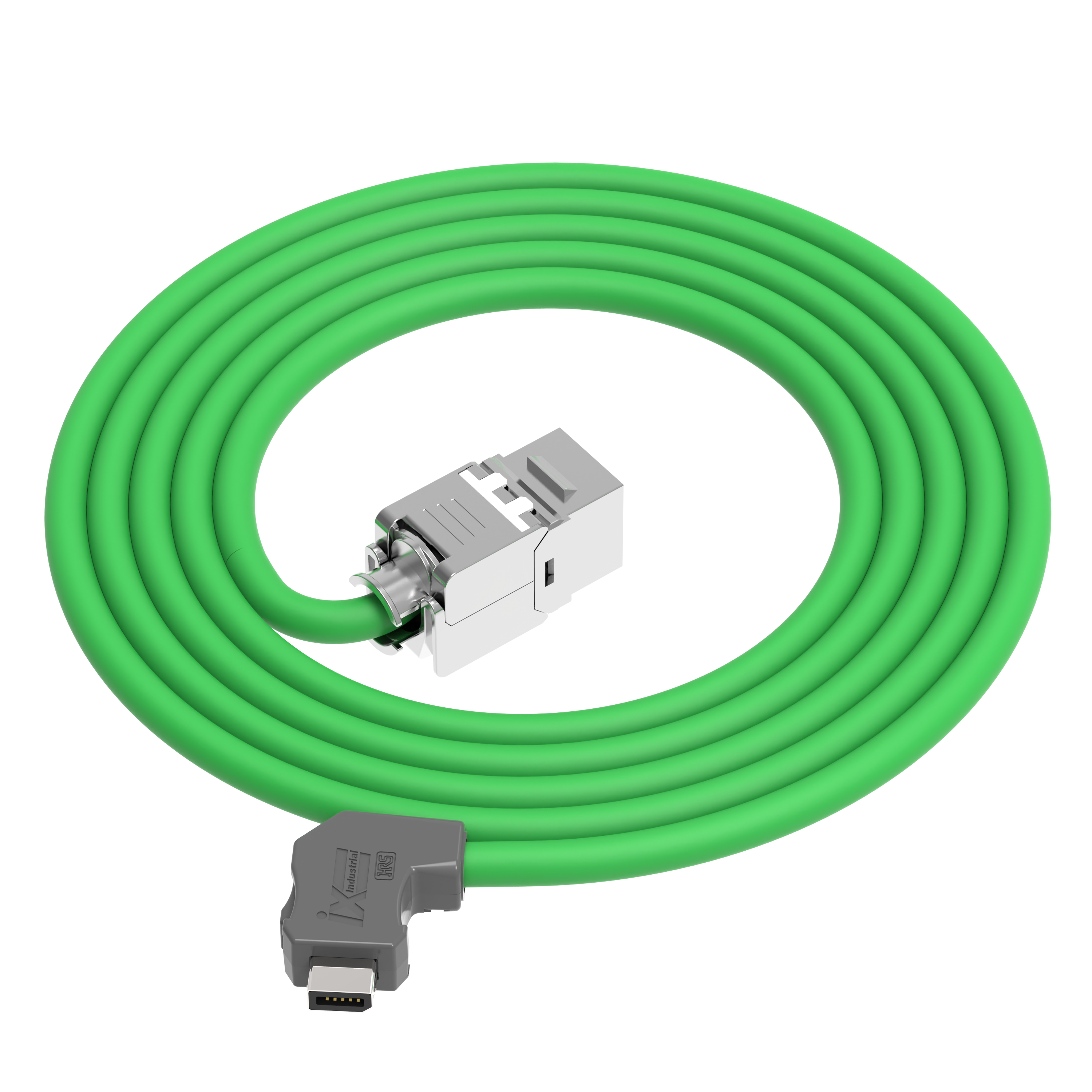 IX Industrial CAT.6A Shielded Ethernet Cable, IX B Key Up Angle to ...